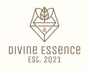 Leaf Herb Essence Oil logo design