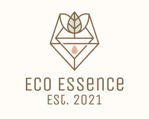 Leaf Herb Essence Oil logo design