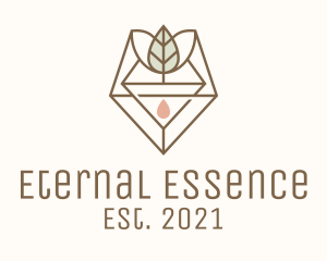 Leaf Herb Essence Oil logo design