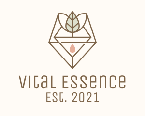 Essence - Leaf Herb Essence Oil logo design