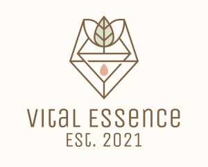 Leaf Herb Essence Oil logo design