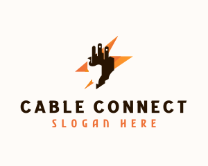 Cable - Electric Plug Electrician logo design