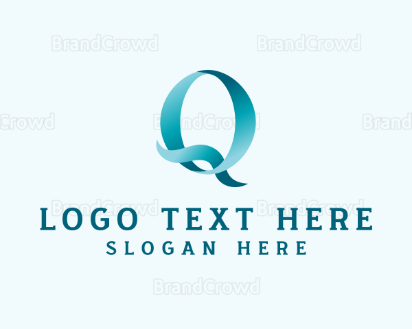 Ribbon Media Letter Q Logo