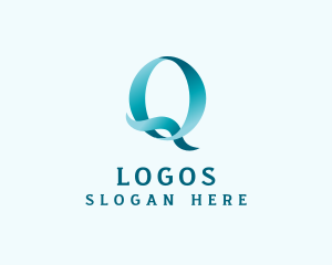 Organization - Ribbon Media Letter Q logo design