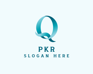 Ribbon Media Letter Q  logo design