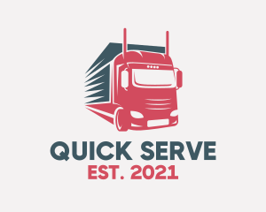 Courier Truck Express  logo design