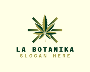 Marijuana Hemp Leaf Logo