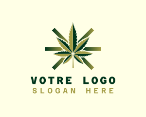 Marijuana Hemp Leaf Logo