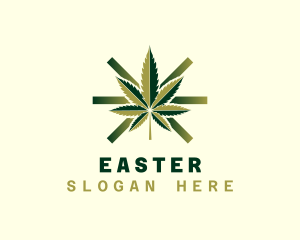 Dispensary - Marijuana Hemp Leaf logo design
