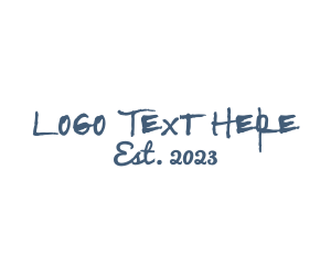 Band - Rustic Handwritten Business logo design