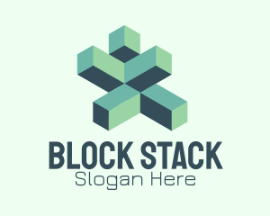 Technology Building Blocks logo design