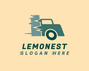 Transportation Service - Delivery Truck Logistics logo design