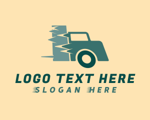 Junk Removal - Delivery Truck Logistics logo design