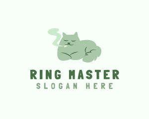 Smoking Cat Dog Logo