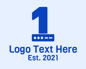 Data Center - Number 1 Server logo design