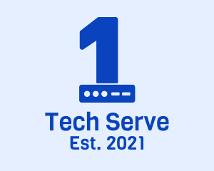 Server - Number 1 Server logo design