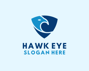 Hawk - Bird Hawk Shield logo design