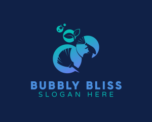 Bubble Housekeeping Clean logo design