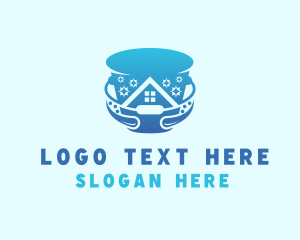 Sanitary - Home Cleaning Bucket logo design