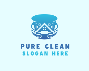 Home Cleaning Bucket logo design