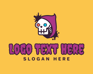 Halloween - Skull Gamer Controller logo design