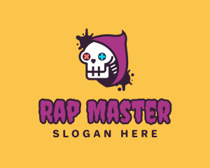 Rap - Skull Gamer Controller logo design