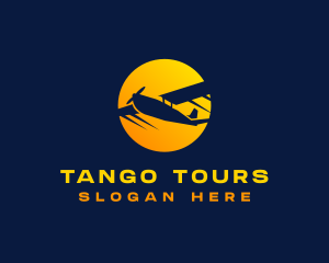 Airplane Travel Tour logo design