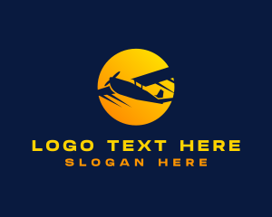 Rental - Airplane Travel Tour logo design