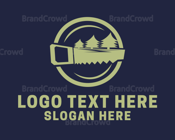 Forest Tree Cutter Logo