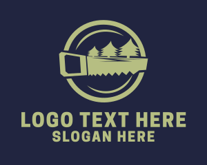 Lumber - Forest Tree Cutter logo design