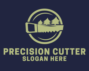 Cutter - Forest Tree Cutter logo design