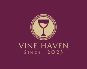 Premium Greek Wine logo design