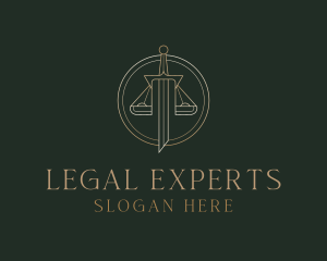 Lawyer - Sword Justice Lawyer logo design