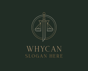 Lawyer - Sword Justice Lawyer logo design
