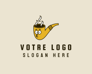 Tobacco Pipe Cartoon Logo