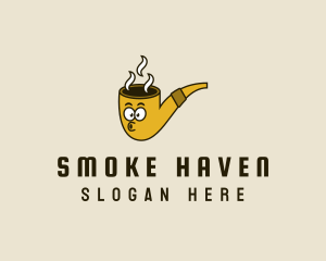 Tobacco - Tobacco Pipe Cartoon logo design