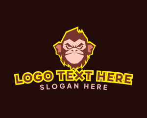 Streamer - Monkey Primate Streaming logo design