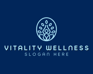 Yoga Wellness Meditation logo design