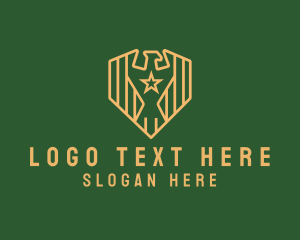 Military - Military Eagle Shield logo design