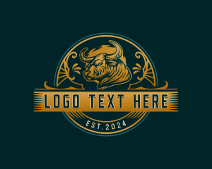 Rustic - Bull Ranch Rodeo logo design