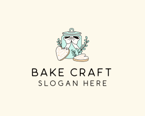 Ribbon Cookie Jar logo design