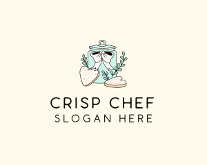 Ribbon Cookie Jar logo design