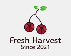 Ripe - Cherry Fruit Gem logo design