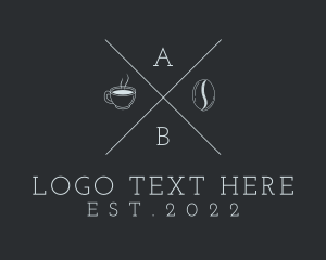 Roasted - Hipster Coffee Cup logo design