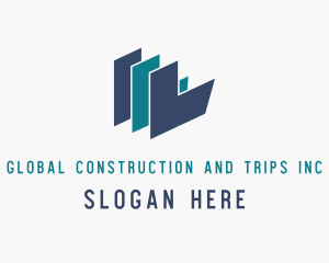 Rentals - Modern Construction Company logo design