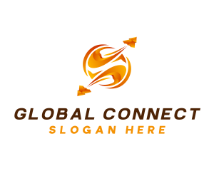 Globe - Globe Plane Aviation logo design