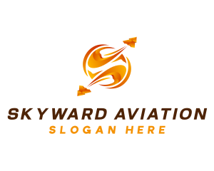 Globe Plane Aviation logo design