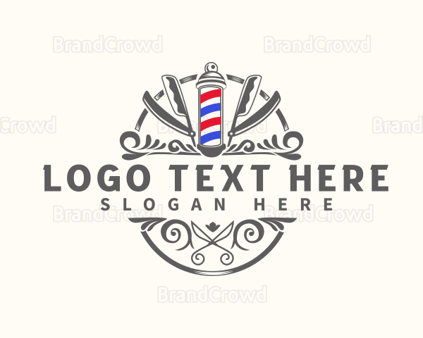 Grooming Barber Salon Logo