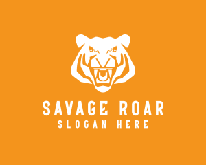 Roaring Wild Tiger logo design