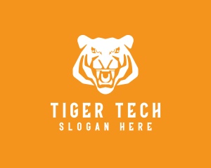 Roaring Wild Tiger logo design